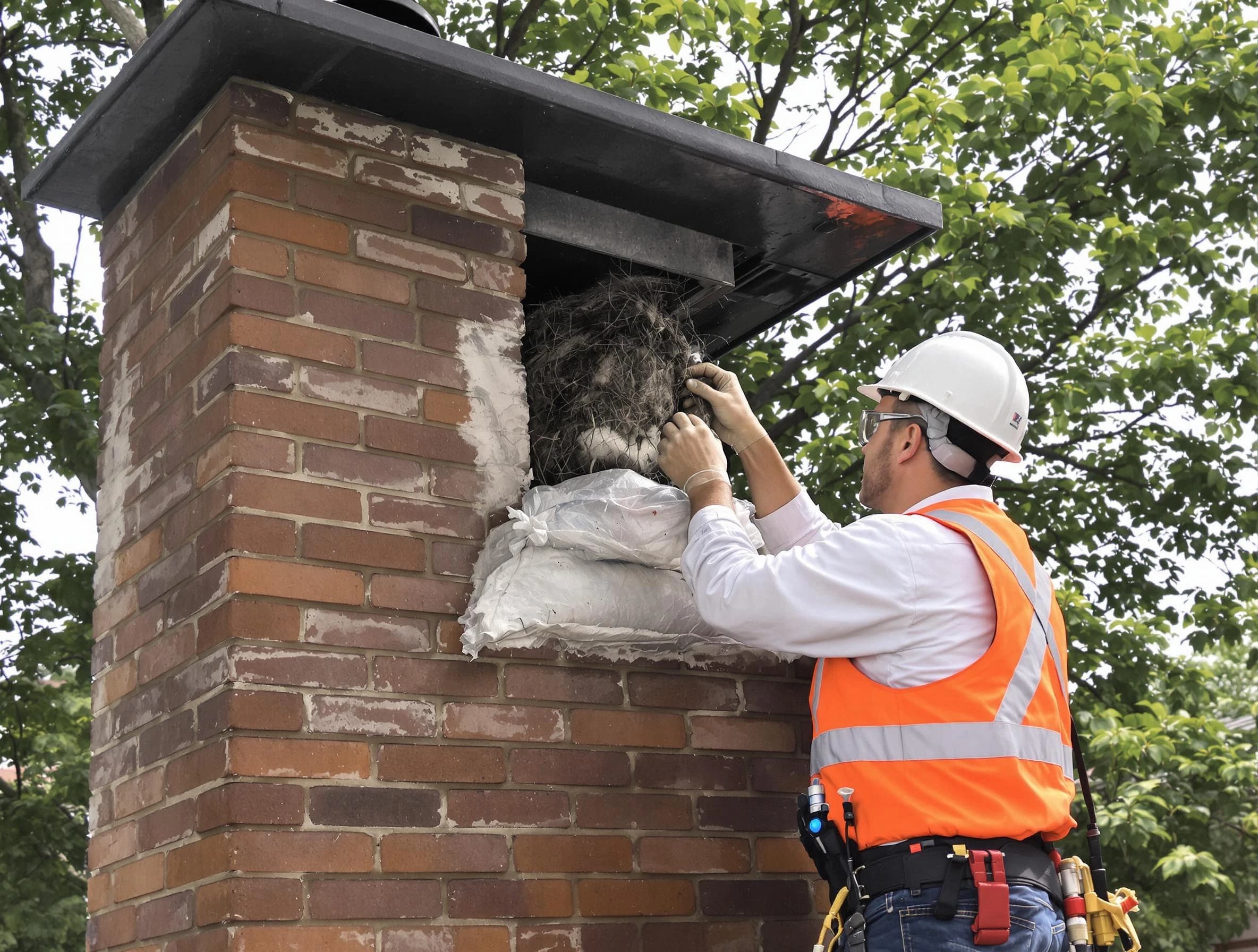 Humane removal of debris and animals by Adams Chimney Sweep in Adams, PA