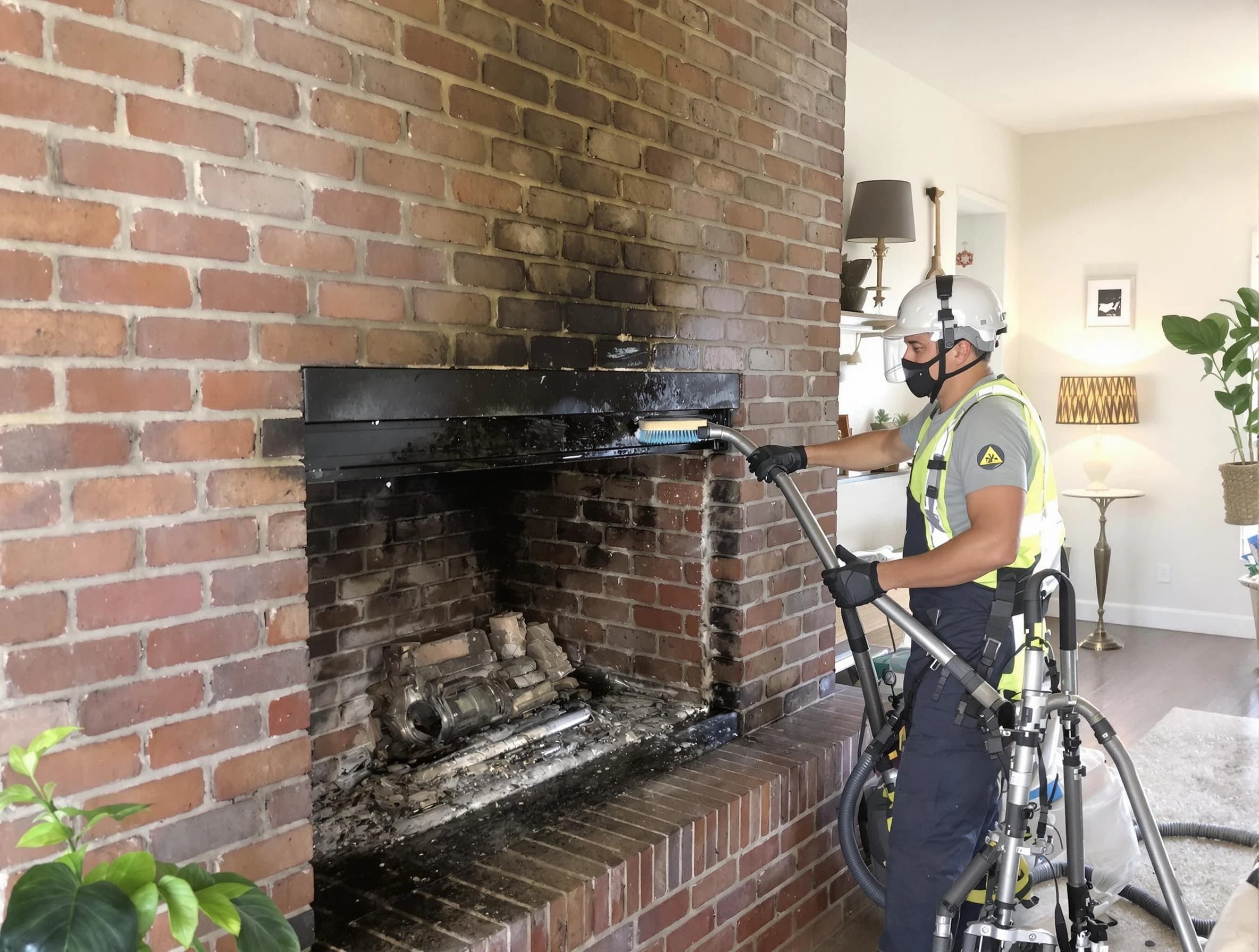Adams Chimney Sweep providing fireplace cleaning services in Adams, PA