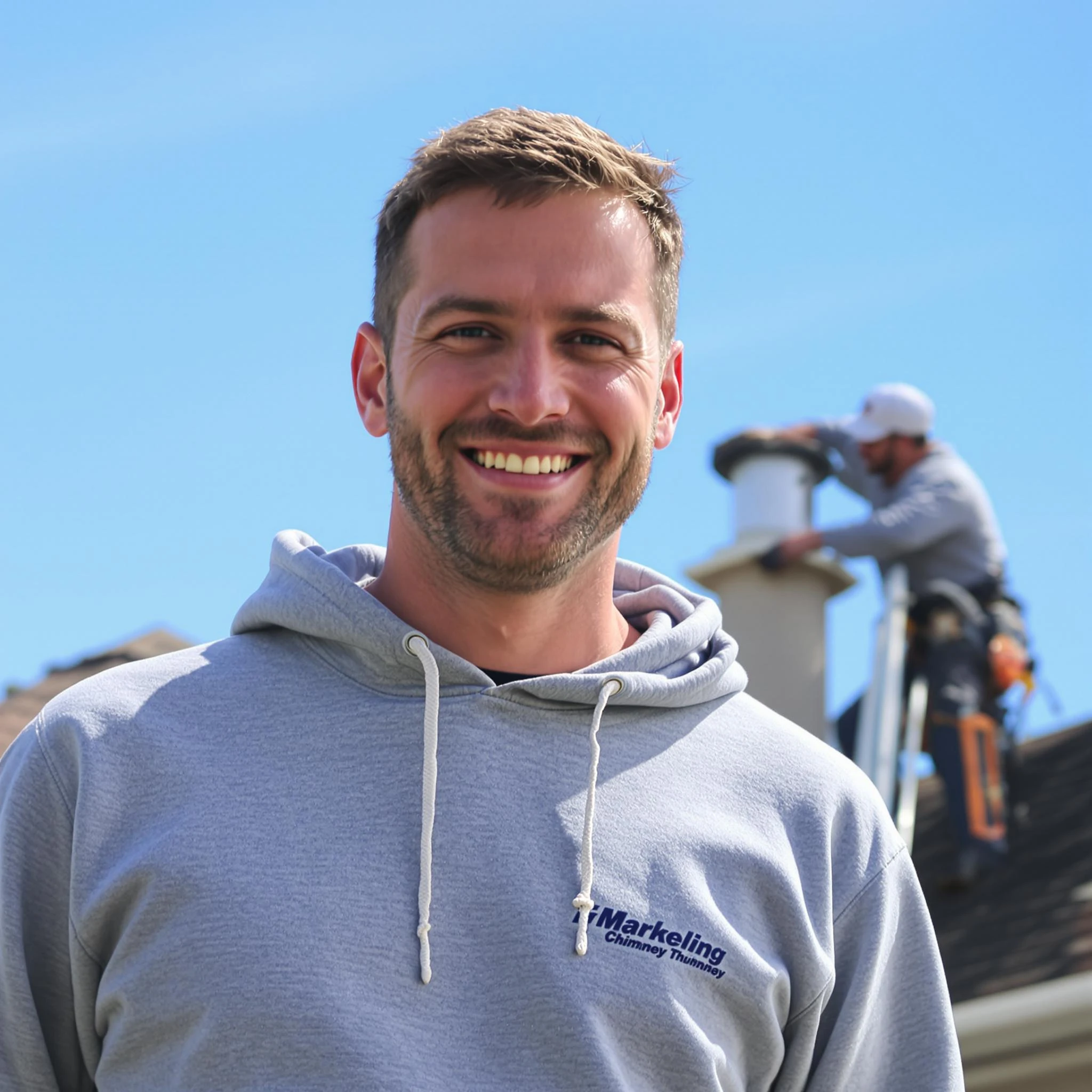 The Adams Chimney Sweep team.