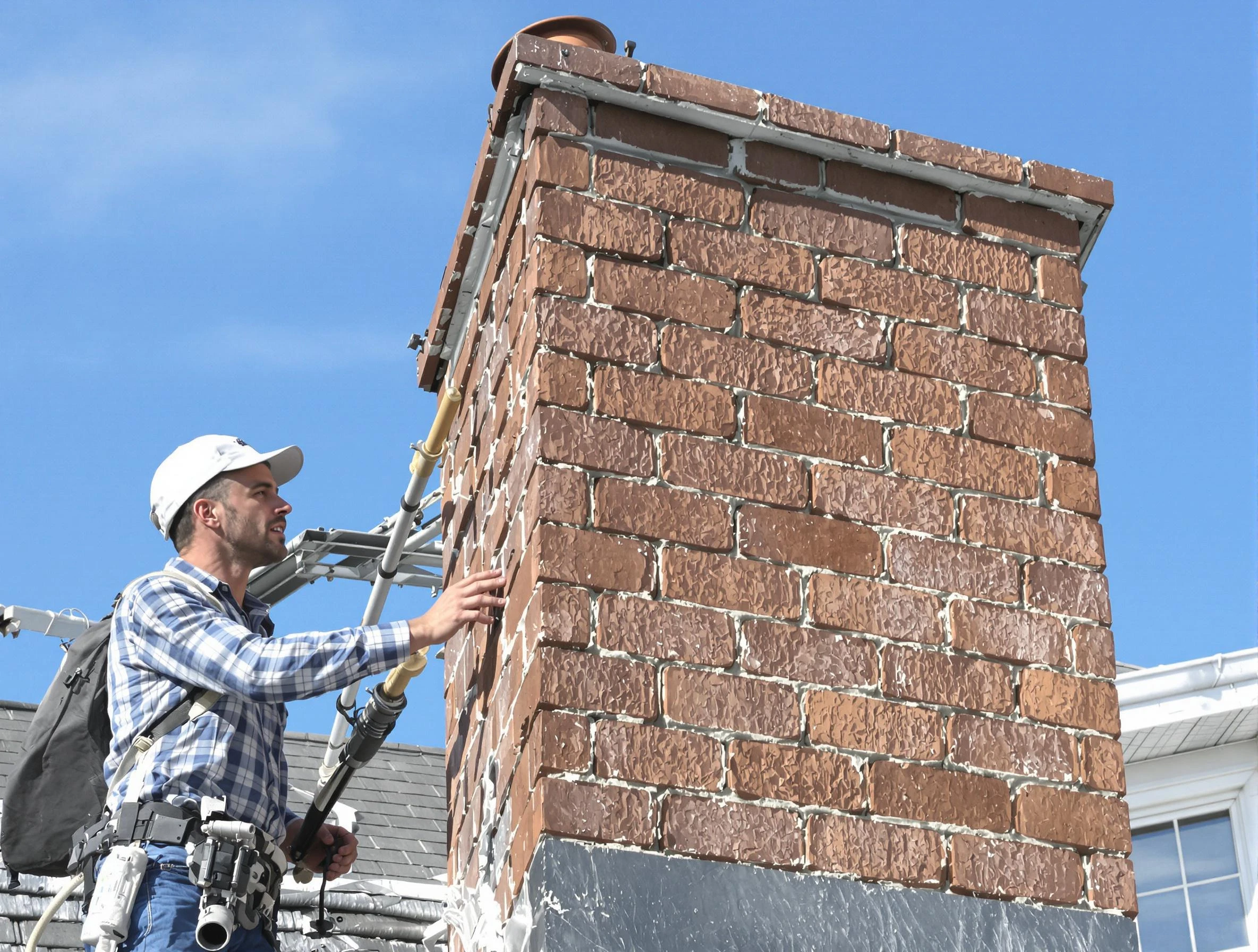 Brickwork for a chimney rebuild by Adams Chimney Sweep in Adams, PA