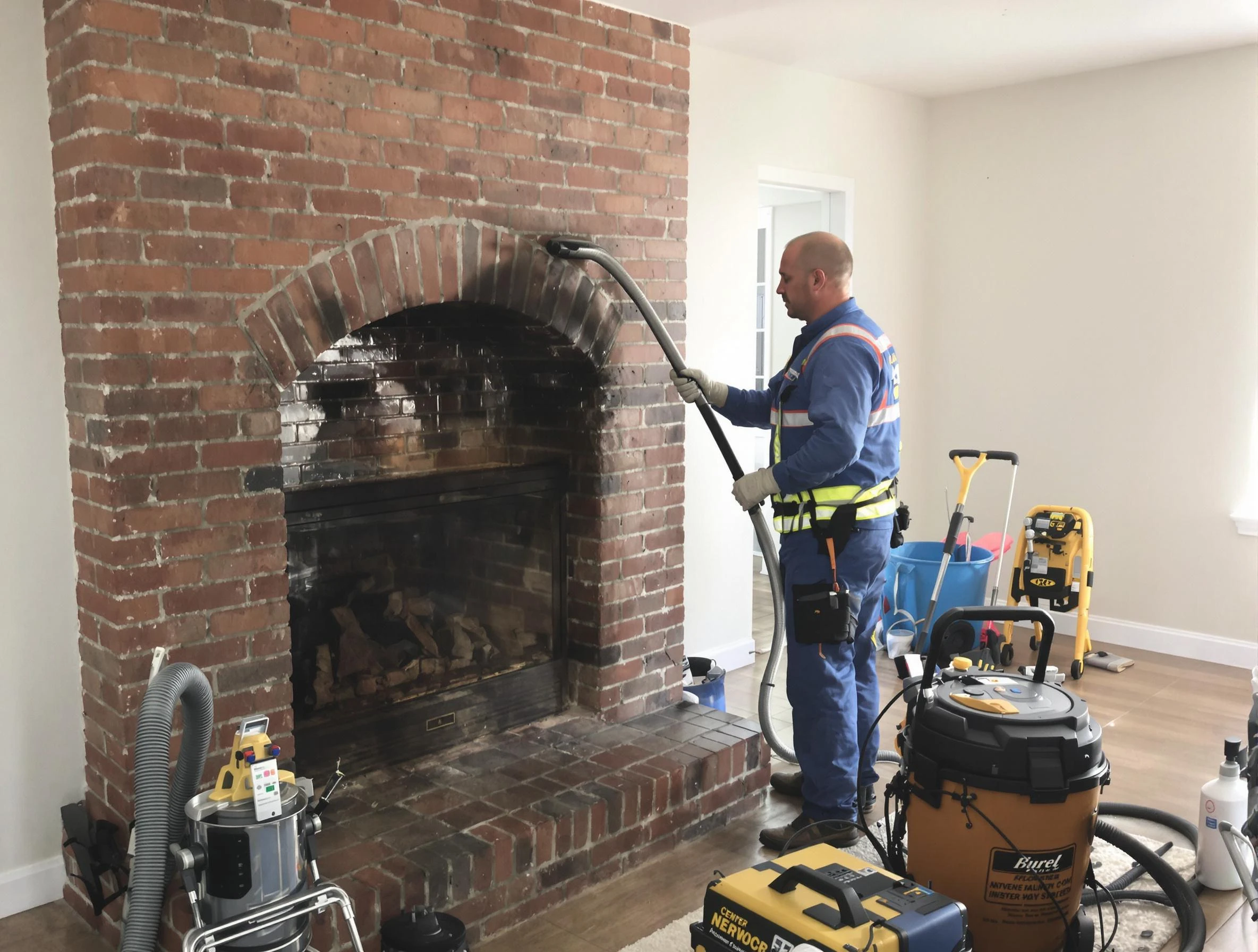 Adams Chimney Sweep expert performing detailed chimney sweep in Adams, PA