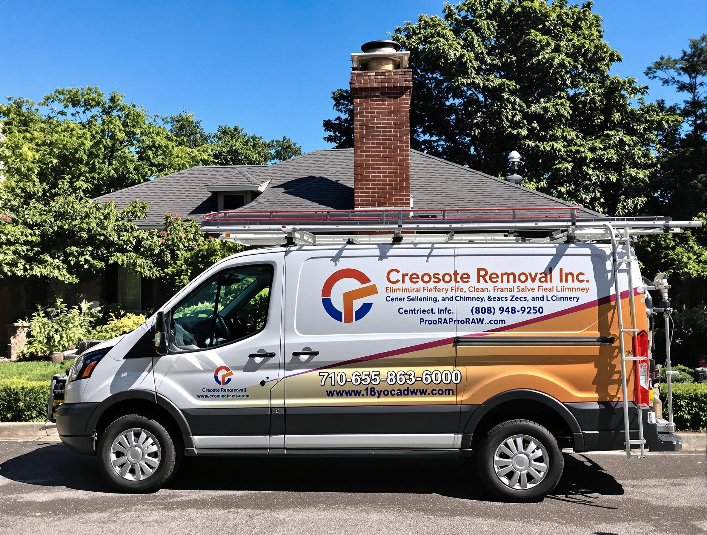 Adams Chimney Sweep technician removing creosote safely in Adams, PA